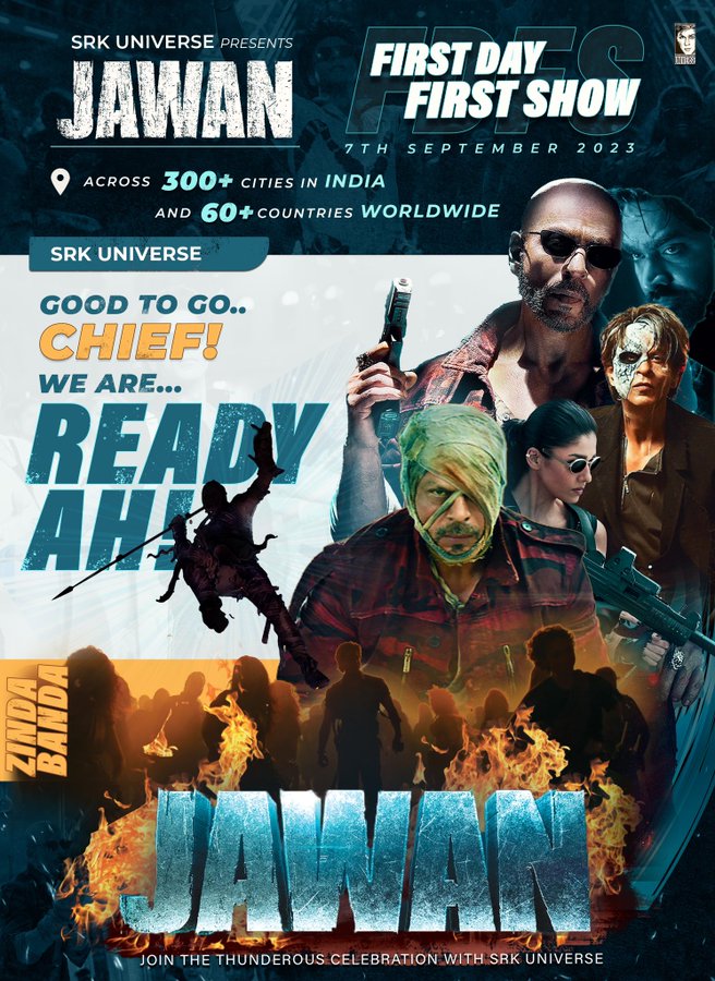 SRK Universe Fan club Grand Celebration: Jawan First Day First Show Across 300 Indian Cities and 60 Countries&nbsp;Worldwide!